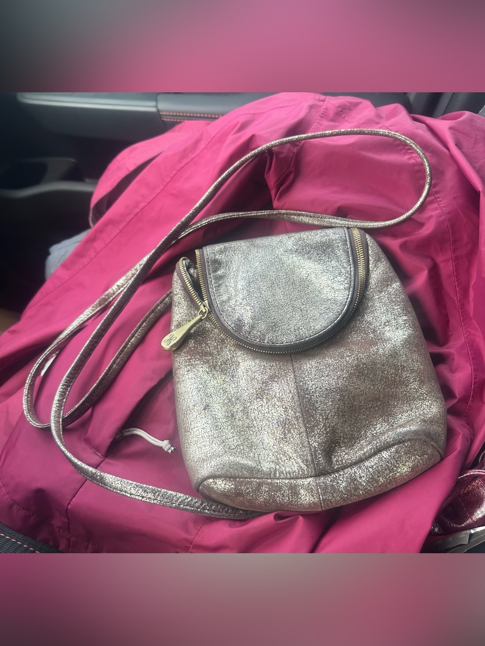 HOBO Fern Crossbody Bag - Metallic Brown